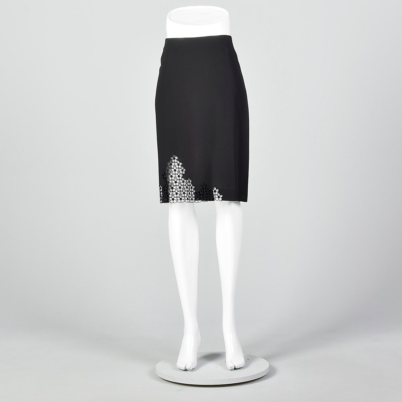 1990s Armani Collezioni Black Pencil Skirt