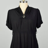 3XL 1950s Little Black Dress Short Sleeve Plus Size Sheer Volup LBD