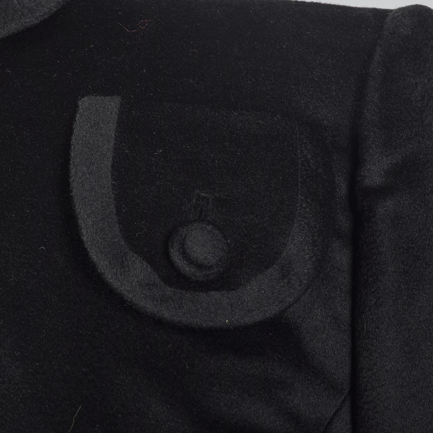 1940s Black Cashmere Skirt Suit