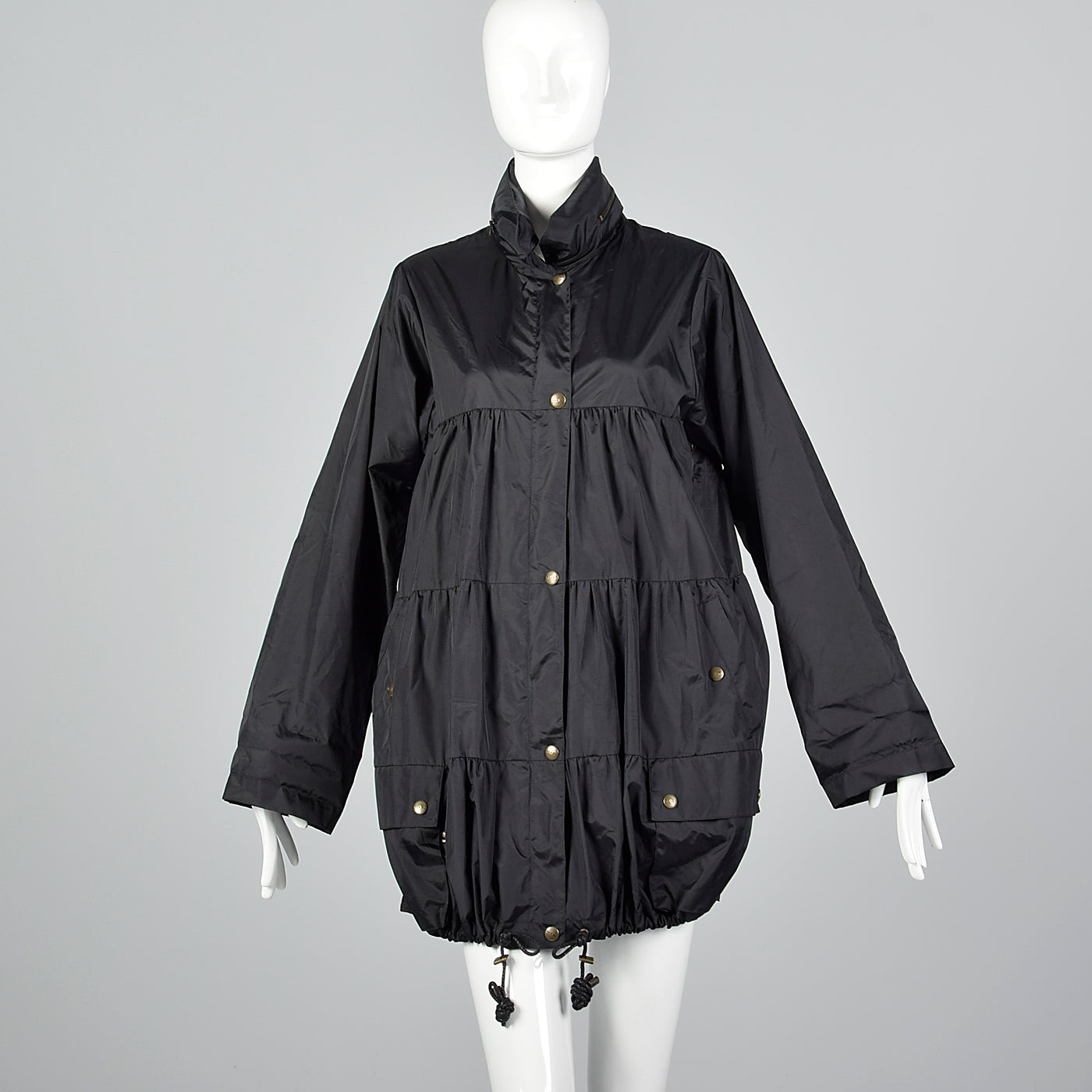 Sonia Rykiel Black Bubble Rain Coat