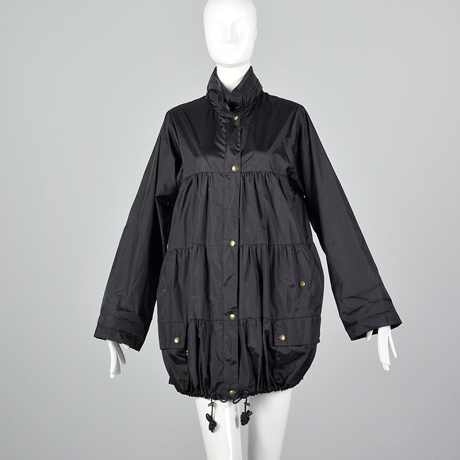 Sonia Rykiel Black Bubble Rain Coat