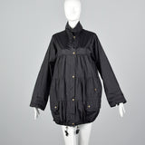 Sonia Rykiel Black Bubble Rain Coat