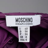 1990s Moschino Purple Silk Dress