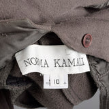 1980s Norma Kamali Gray Knit Pants with Suspender Buttons
