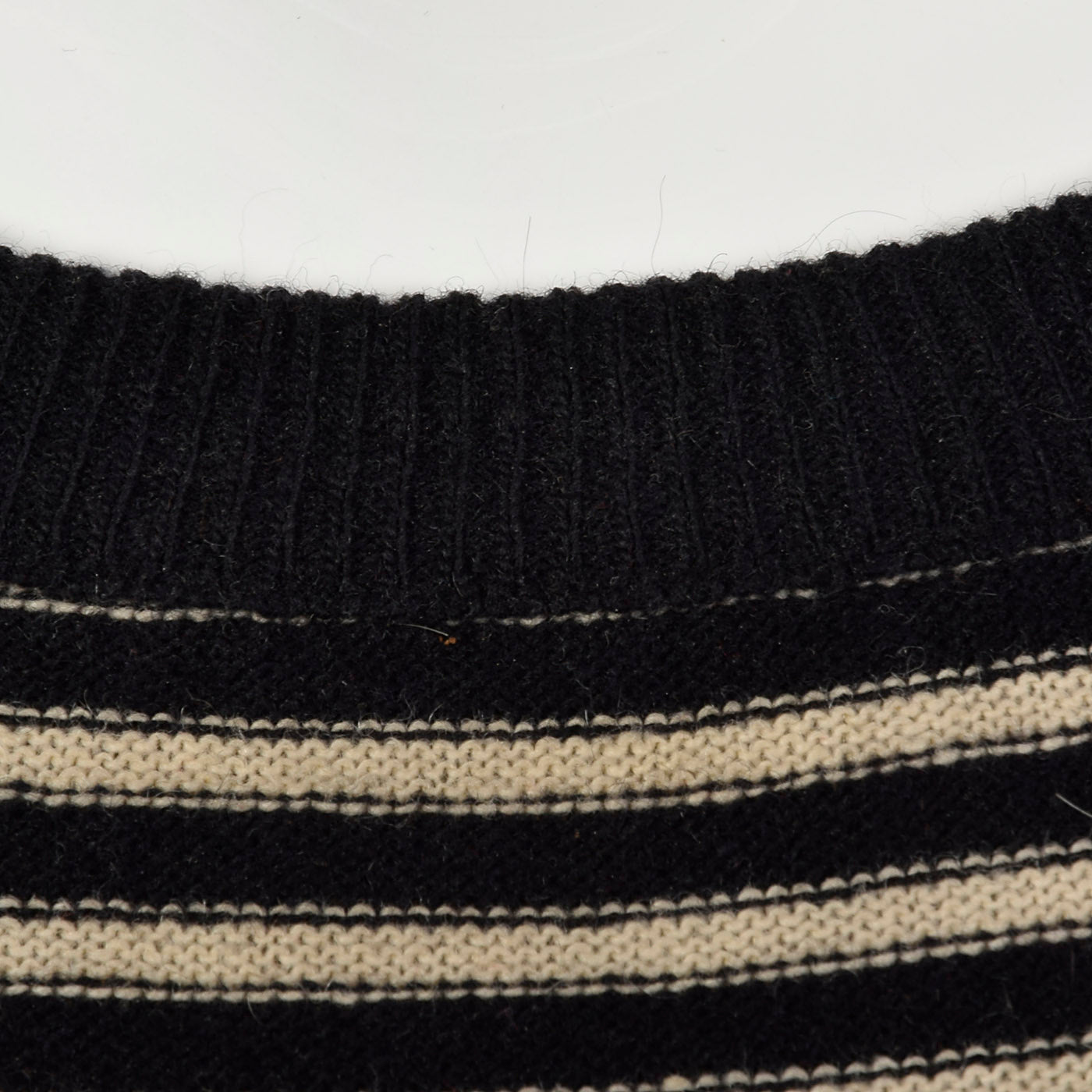 Small Sonia Rykiel 1990s Oversized Black and White Striped Sweater