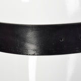 Ralph Lauren Black Leather Belt with Western Cowboy Buckle