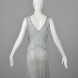 Small 1930s Blue Lace Dress and Jacket Set