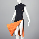 XS-Small Black Cheongsam Dress