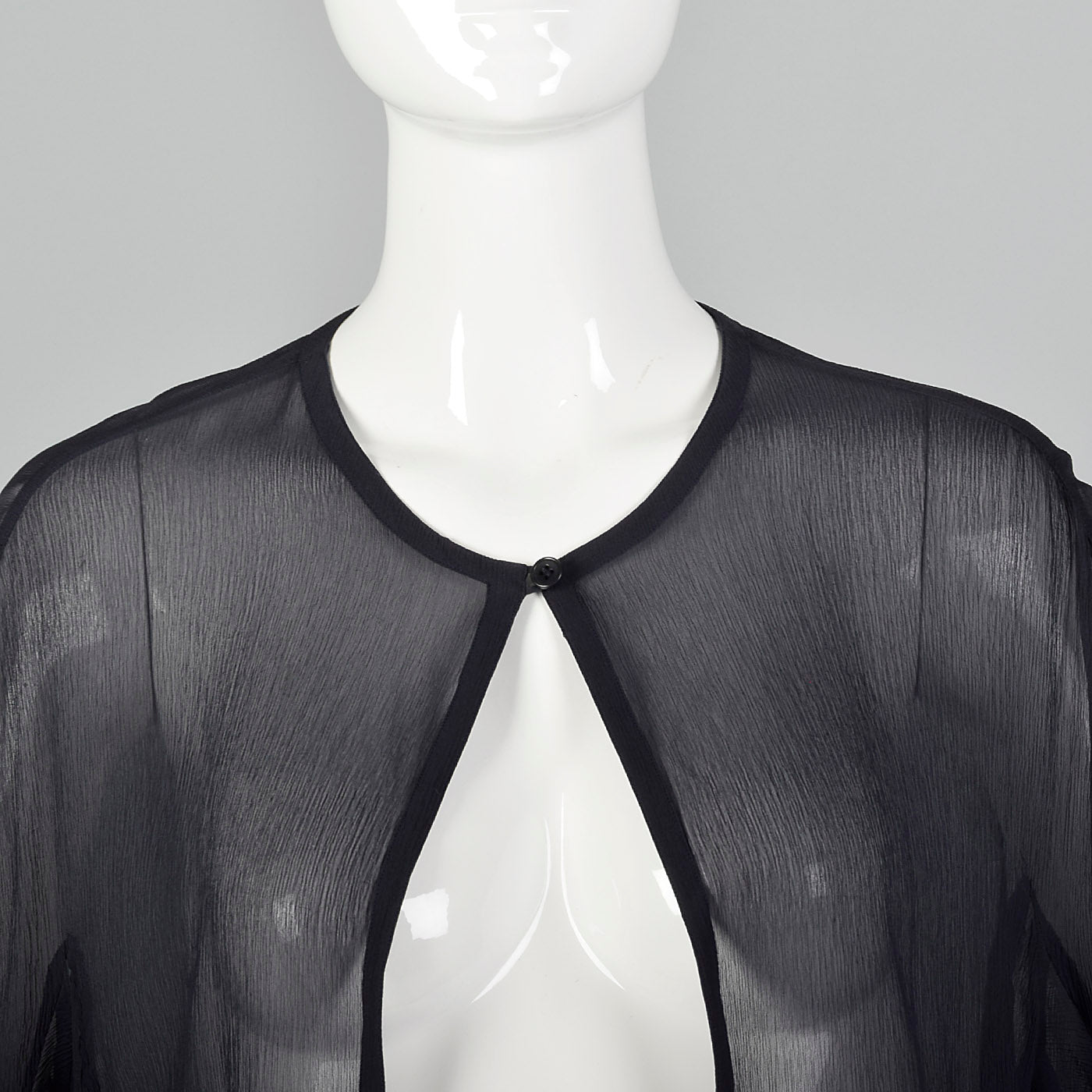 1990s Armani Sheer Navy Top