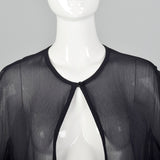 1990s Armani Sheer Navy Top