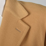 1970s Men's Classic Tan Cashmere Coat
