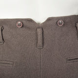 1980s Norma Kamali Gray Knit Pants with Suspender Buttons