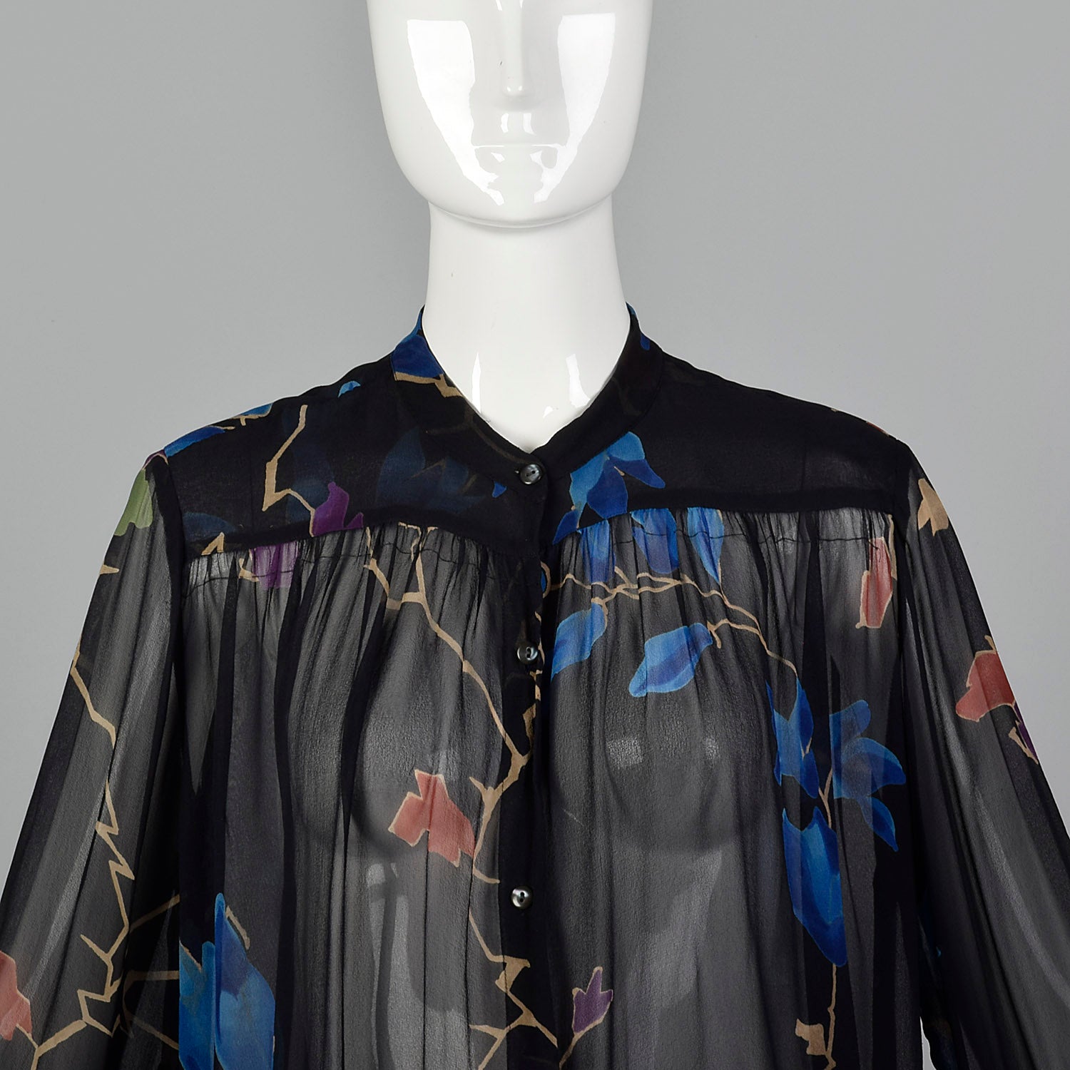 Medium Dries Van Noten 2000s Sheer Silk Blouse