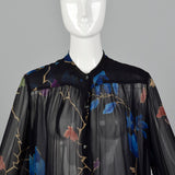 Medium Dries Van Noten 2000s Sheer Silk Blouse