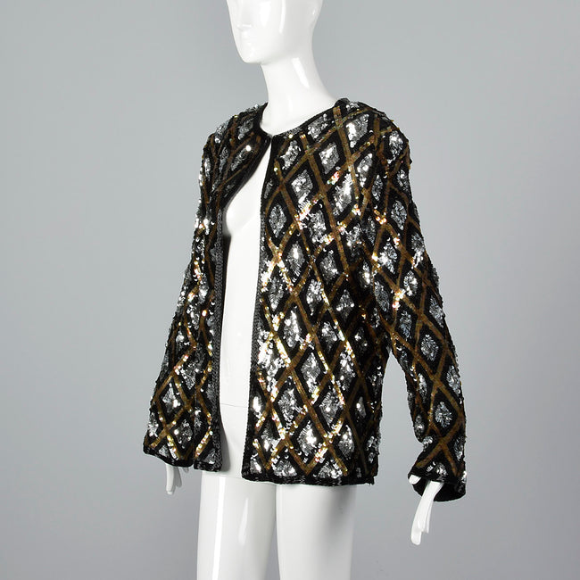 1980s Diamond Sequin Jacket