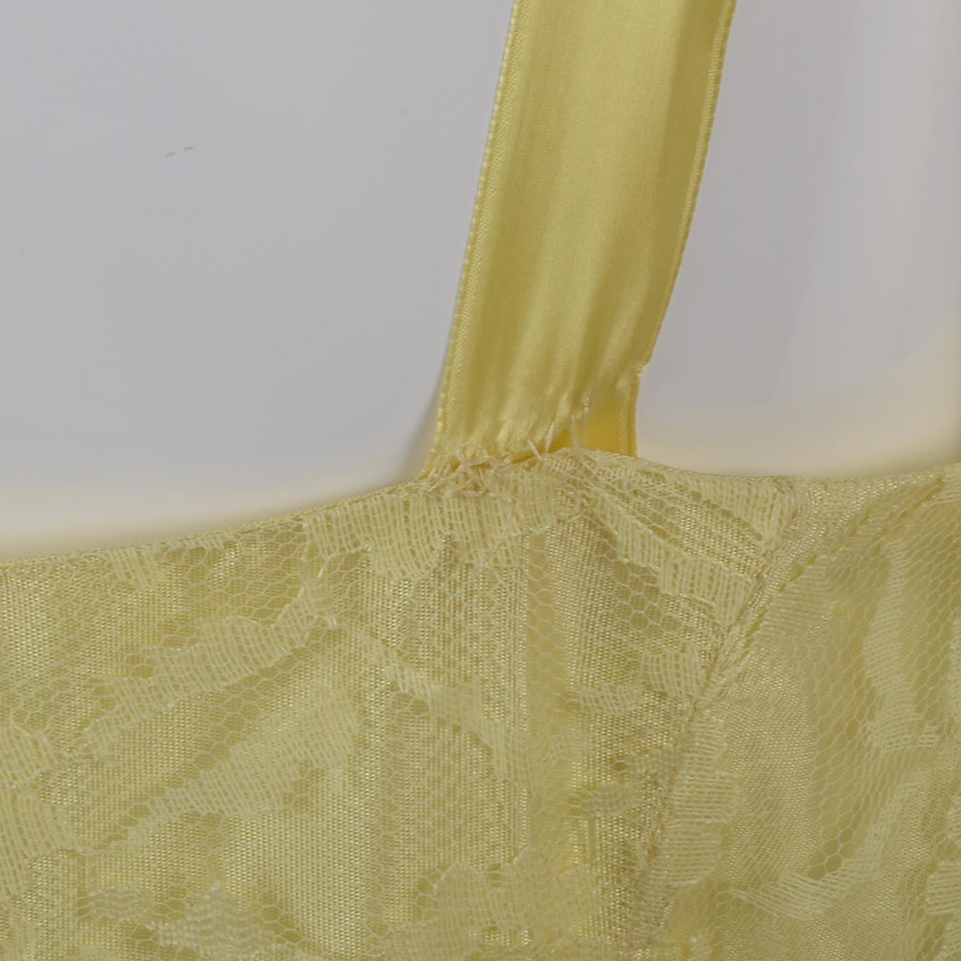 1950s Yellow Lace and Tulle Party Dress