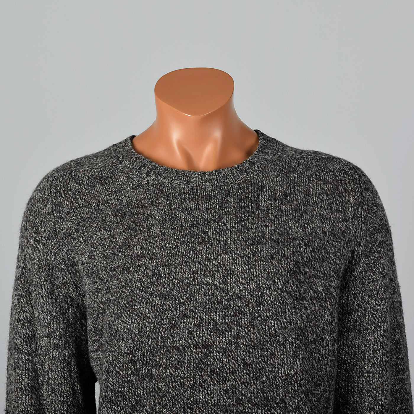 1980s Burberry Mens Gray Knit Sweater