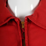 1960s Bright Lipstick Red Leather Jacket