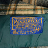 1960s Mens Pendleton Board Shirt in Green Plaid