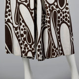 1970s Brown Paisley Jumpsuit