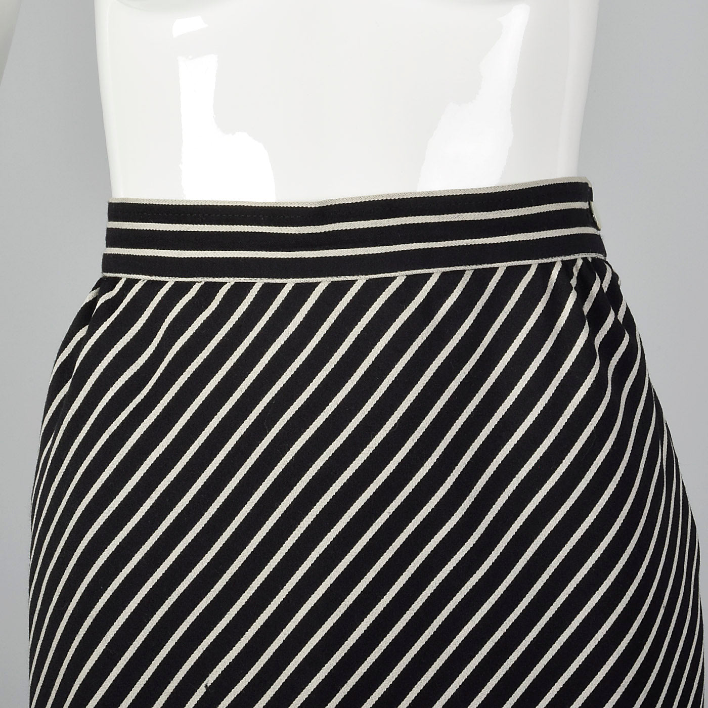 1980s Emanuel Ungaro Parallele Stripe Skirt Suit