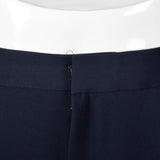 1990s Linda Allard Ellen Tracy Navy Rayon Trousers