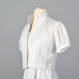 1960s Lanz White Eyelet Dress with Jacket