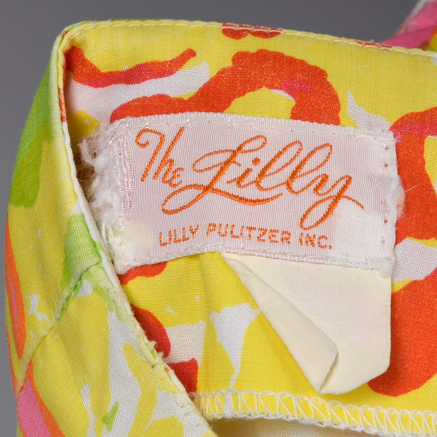 1970s Lilly Pulitzer Colorful Print Faux Wrap Mini Skirt