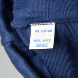 XS 1960s Deadstock Navy Blue Lightweight Long Sleeve Turtleneck Shirt
