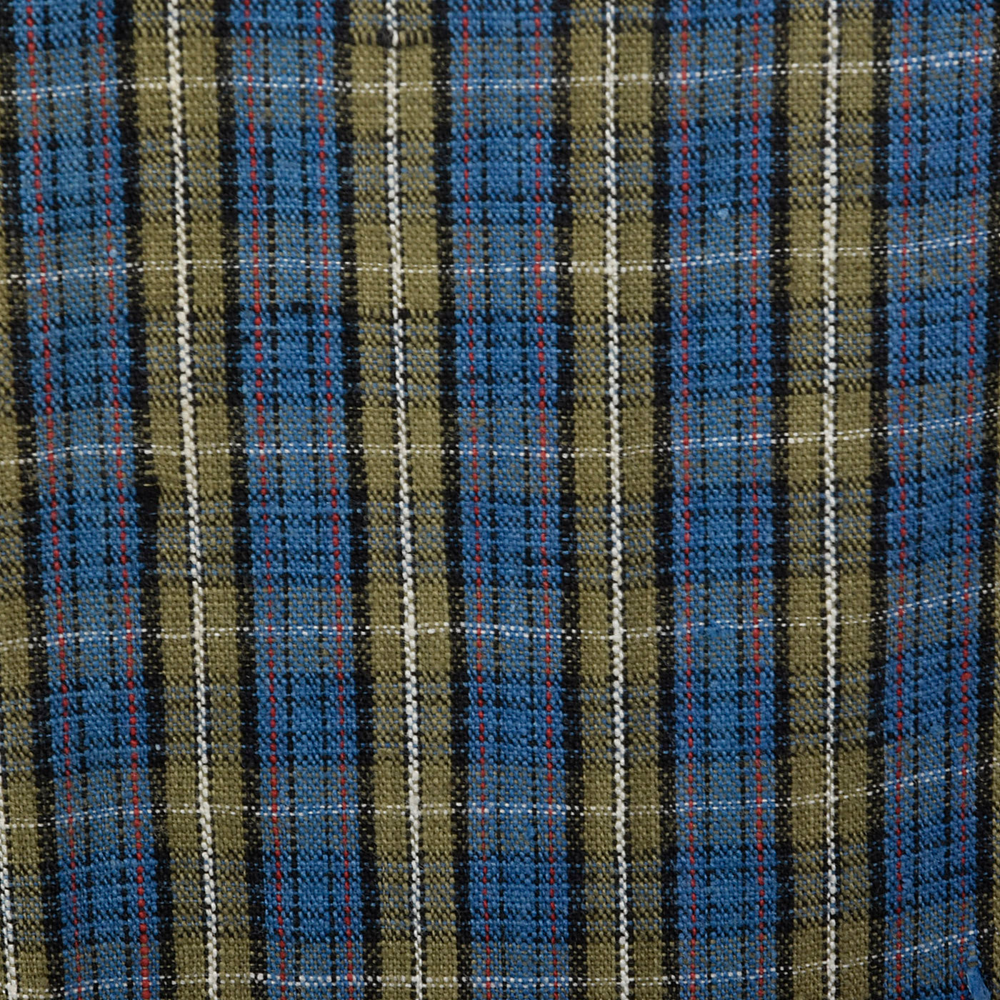 1950s Blue Plaid Cigarette Pants