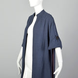 OSFM Blue Gray Lightweight Cape Jacket