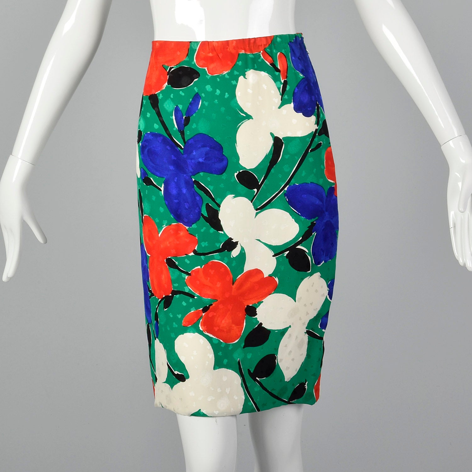 Small Galanos 1980s Abstract Floral Set