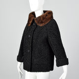 1950s Persian Lamb Jacket with Mink Collar
