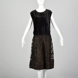 Medium 1920s Black Drop Waist Dress