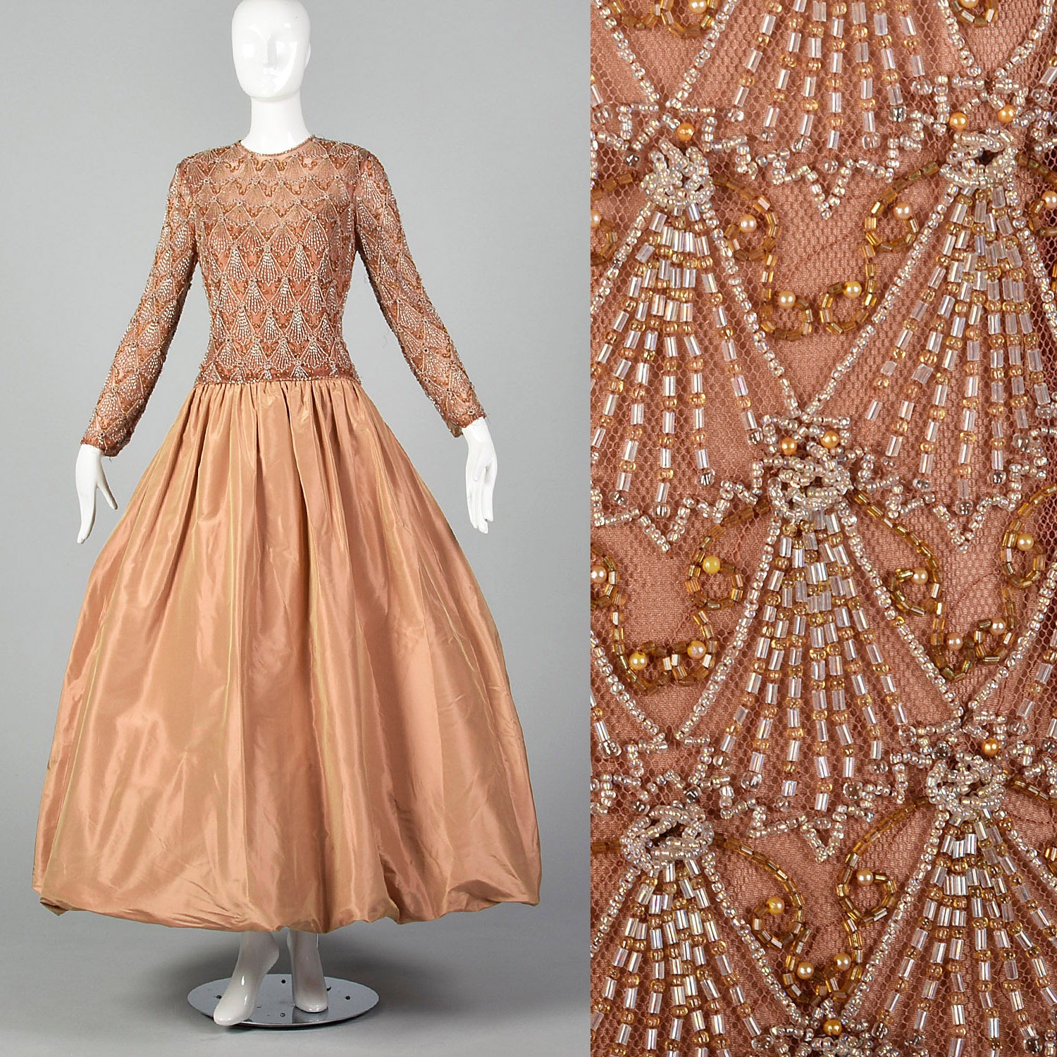 1990s Beaded Gown