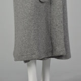 Medium Frette 1980s Gray Wool Robe