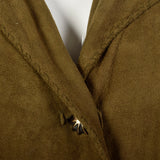 1980s Green Suede Leather Shirt