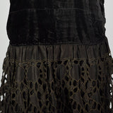 Medium 1920s Black Drop Waist Dress