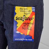 30x33.5 Slim Deadstock Seafarer Bellbottom Jeans High Waist Indigo Denim