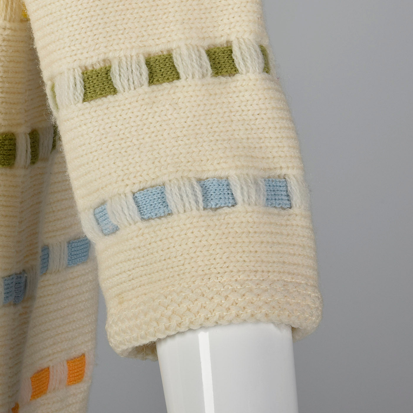 1960s Multicolor Striped Cardigan