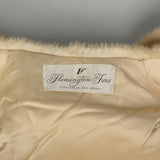 OSFM 1950S Real Mink Capelet Warm Winter Wrap Blonde Supple Fur Stole