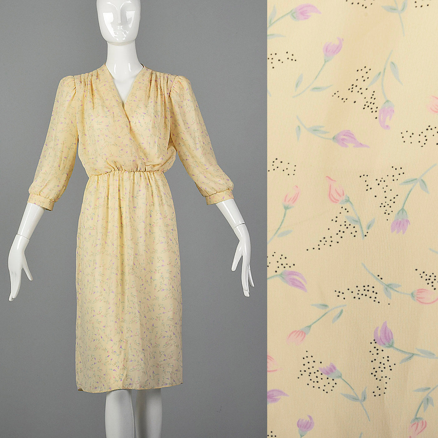 1970s Diane Von Furstenberg Floral Dress