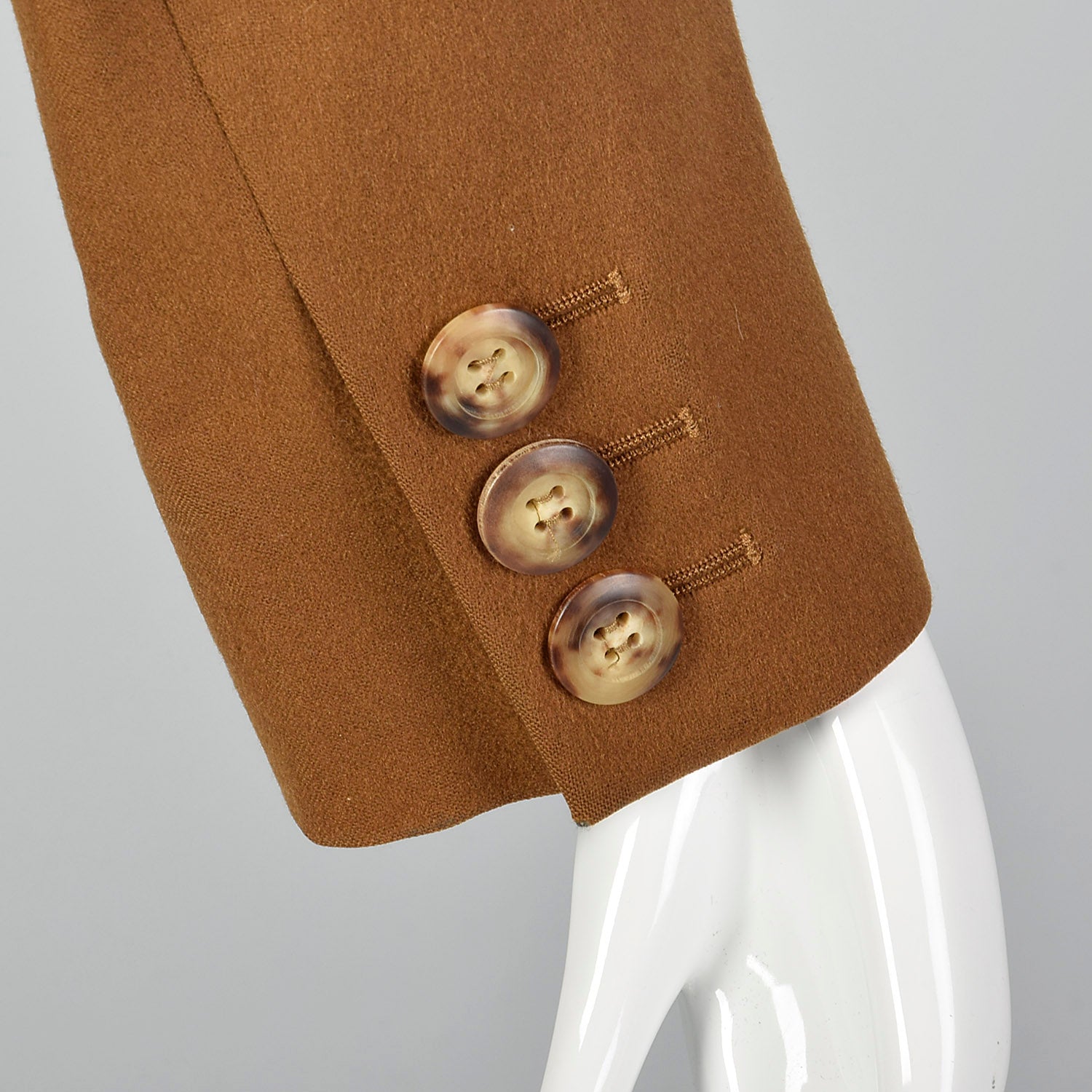 Medium Yves Saint Laurent Rive Gauche 1990s Brown Wool Blazer