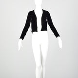 XS-Small 1930s Black Velvet Jacket