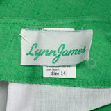 1960s Deadstock Green Mini Skirt with Patch Pockets