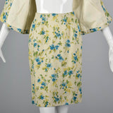 1960s Spring Skirt Suit in Floral Print