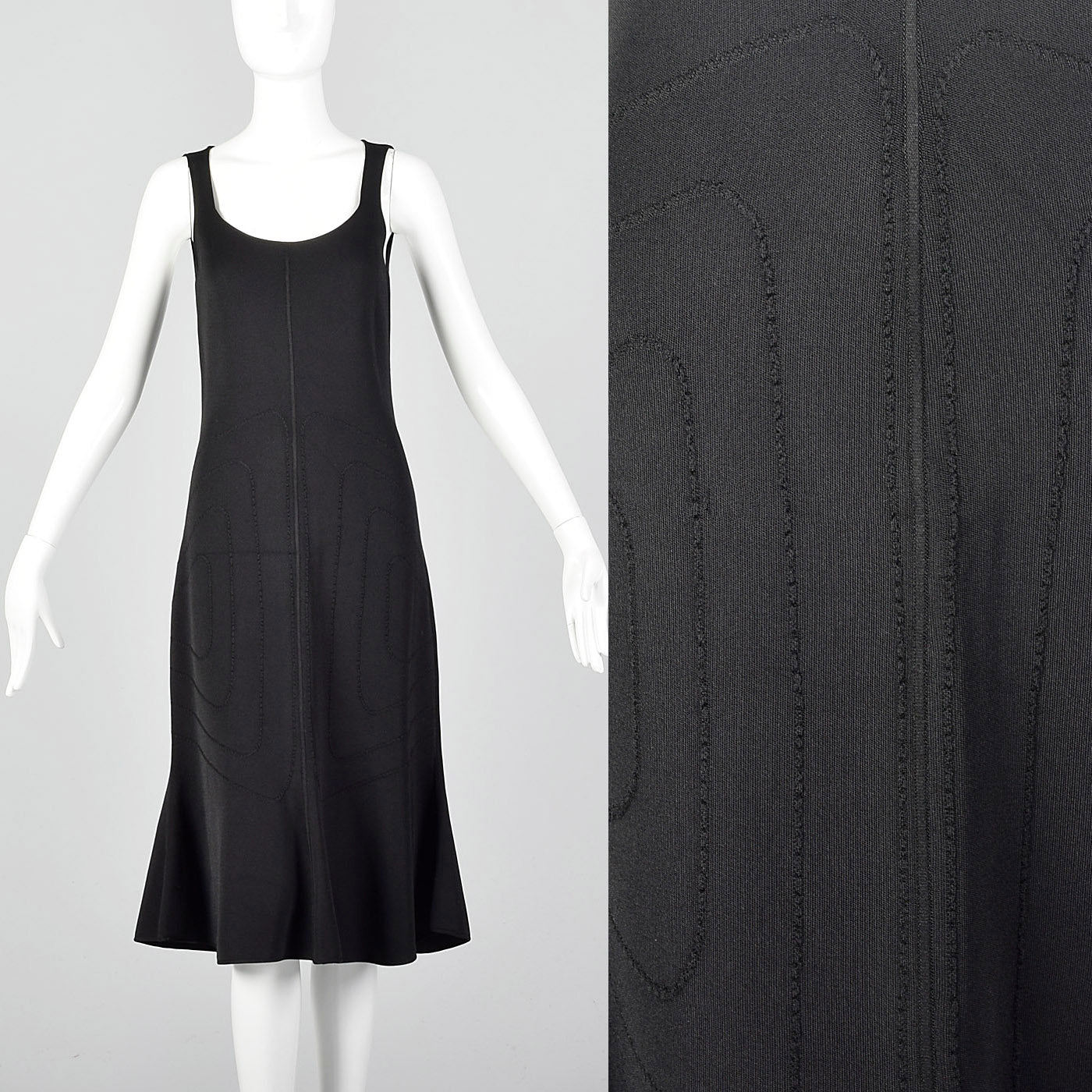 2010s Giorgio Armani Black Knit Dress
