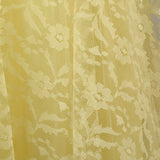 1950s Yellow Lace and Tulle Party Dress