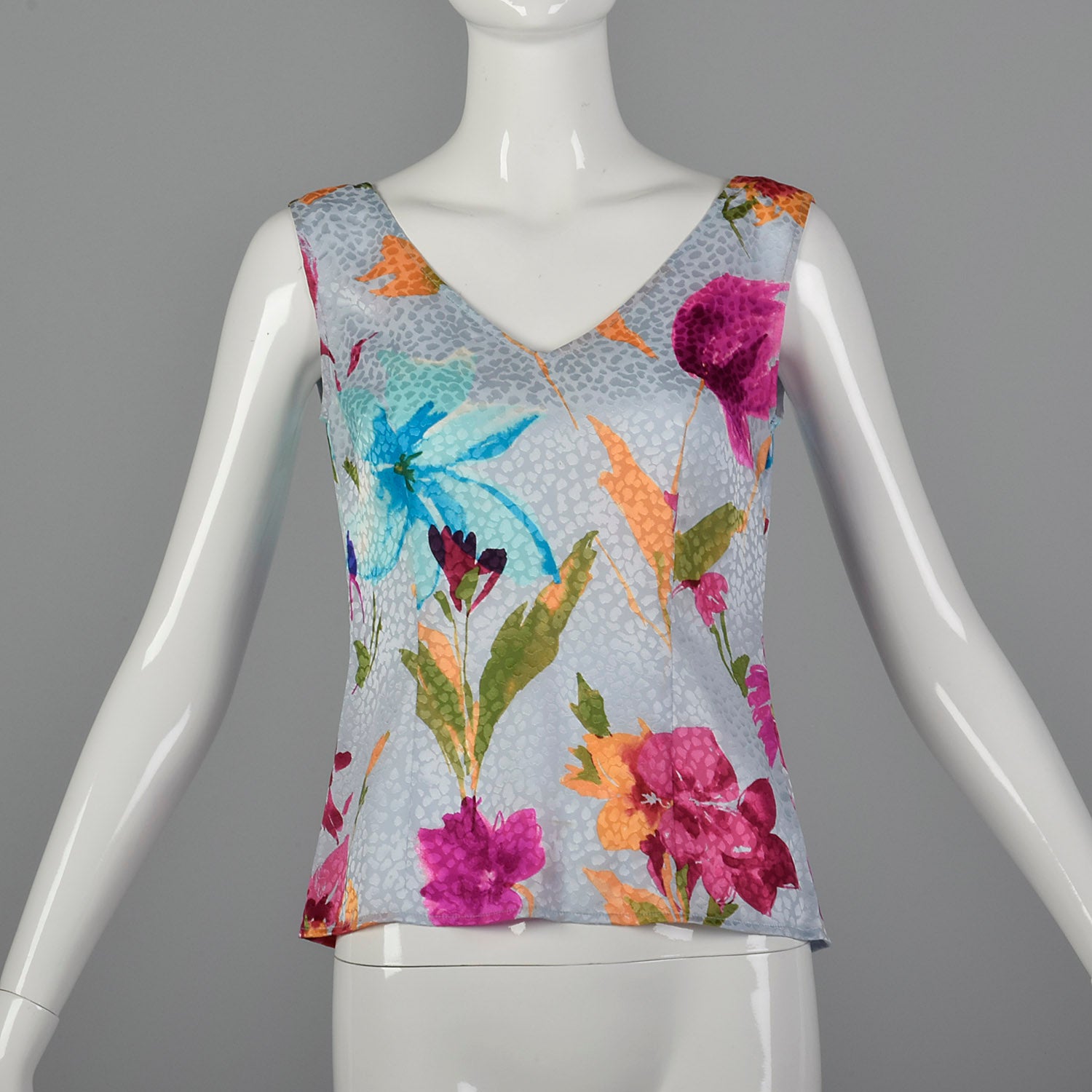 Small Escada 1990s Sleeveless Silk Top