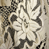 1910s Belle Epoque Antique Guipure Lace Cape